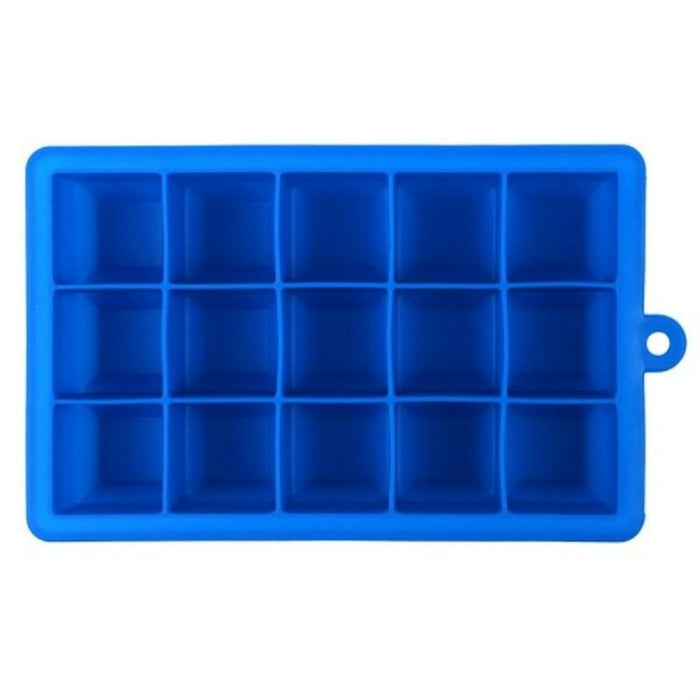 15 Grids DIY Big Ice Cube Mold Square Shape Silicone Ice Tray Fruit Ice Cream Maker