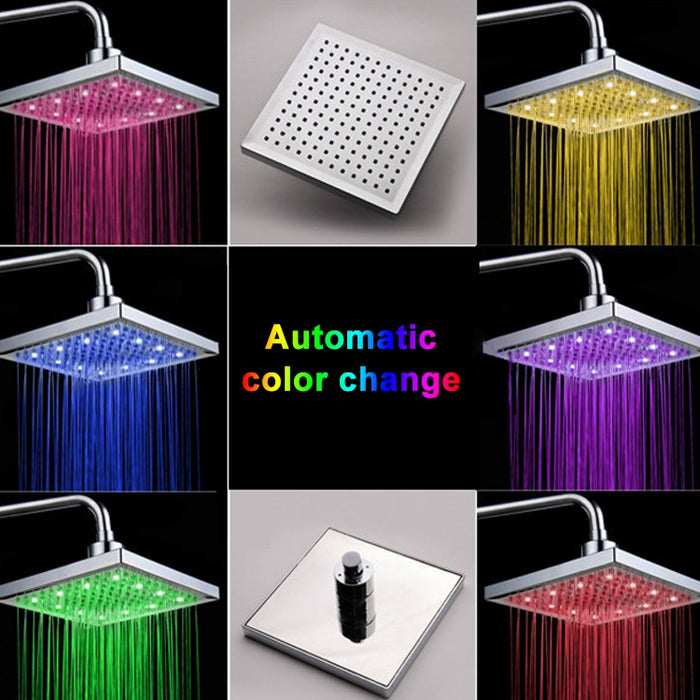 7 Colors Replacement Shower LED Automatic Bathroom Shower Head