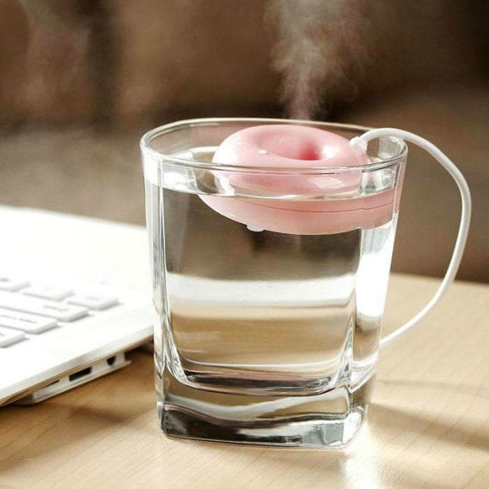 Donut Shape Mini USB Air Humidifier Aroma Diffuser Purifier