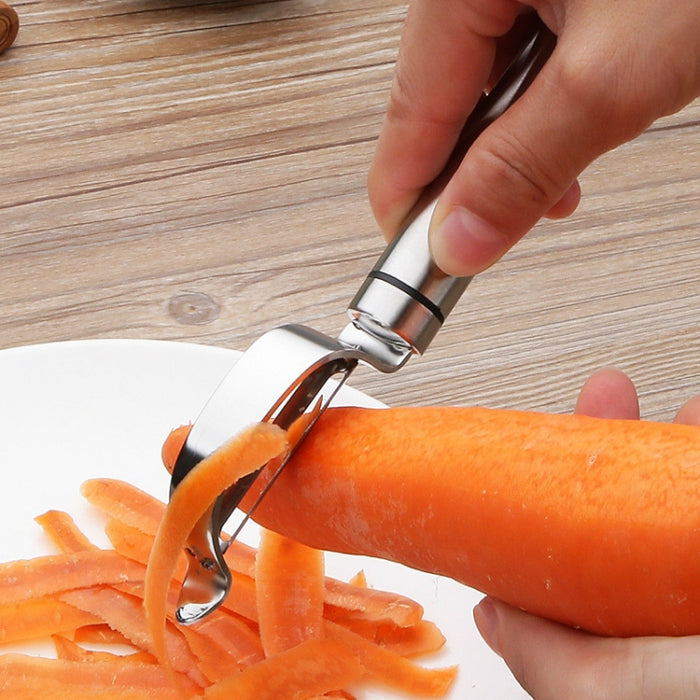 Stainless Steel Peeler Fruit Knife Planer Multi-function Kitchen Scraper Potato Peeling Knife