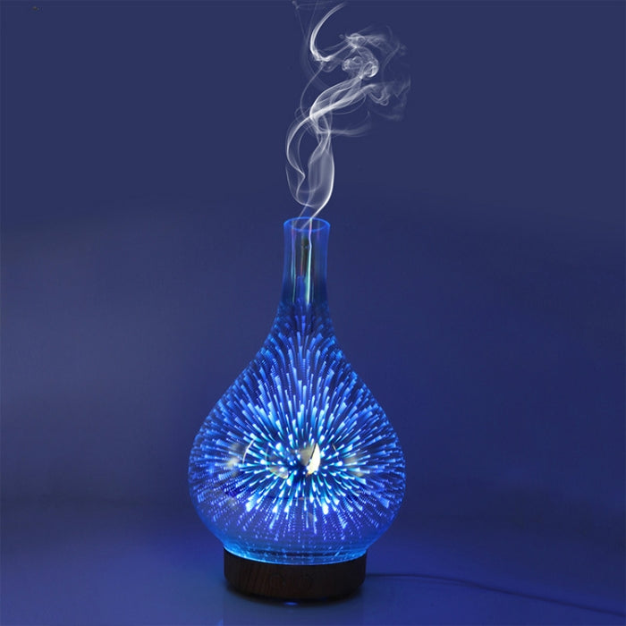 STB-XB10 3D Fireworks 7 Colors LED Night Light Air Humidifier Aroma Essential Oil Diffuser Mist Maker