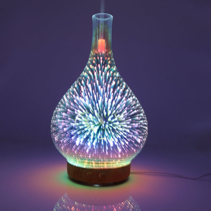 STB-XB10 3D Fireworks 7 Colors LED Night Light Air Humidifier Aroma Essential Oil Diffuser Mist Maker