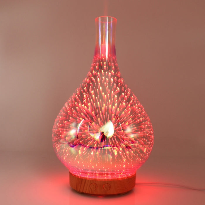 STB-XB10 3D Fireworks 7 Colors LED Night Light Air Humidifier Aroma Essential Oil Diffuser Mist Maker