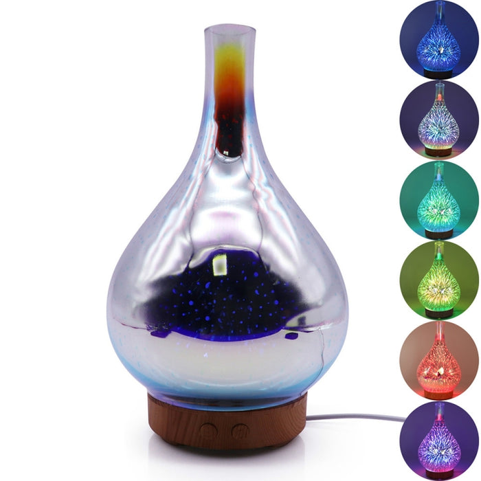 STB-XB10 3D Fireworks 7 Colors LED Night Light Air Humidifier Aroma Essential Oil Diffuser Mist Maker