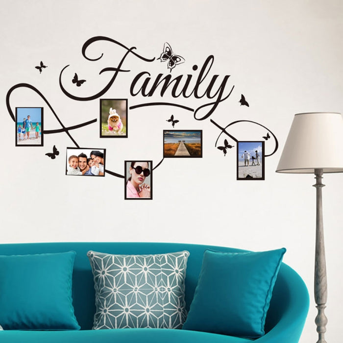 Simple Creative Photo Frame Living Room Bedroom Decorative Wall Stickers PVC Removable Wall Stickers