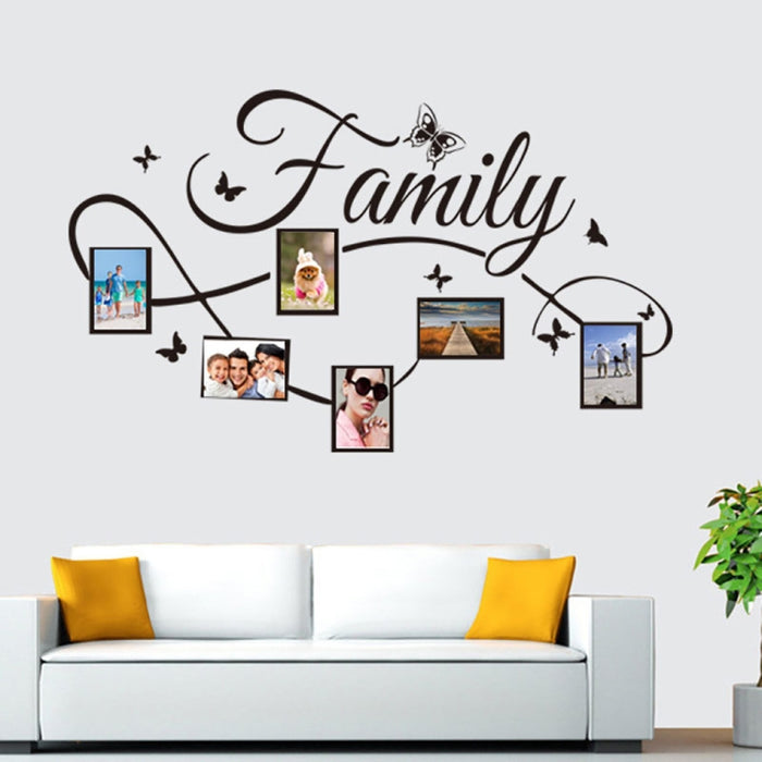 Simple Creative Photo Frame Living Room Bedroom Decorative Wall Stickers PVC Removable Wall Stickers