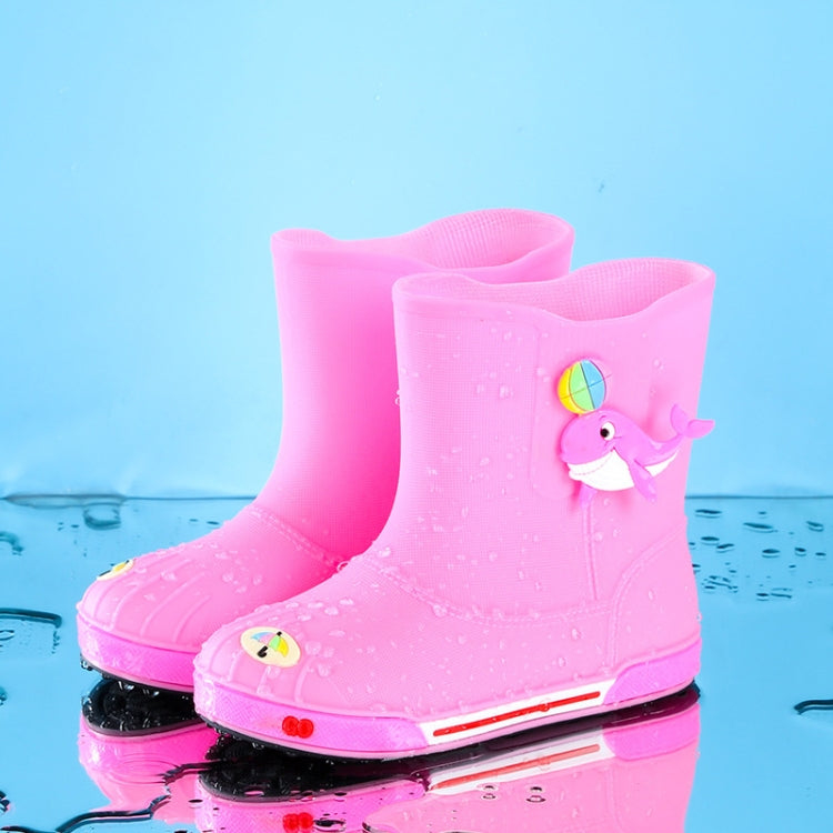 Children Non-Slip Plus Velvet Warm Cartoon Short Rain Boots, Inner Length 17cm Without Cotton Cover, Inner Length 18cm Without Cotton Cover, Inner Length 19cm Without Cotton Cover, Inner Length 20cm Without Cotton Cover