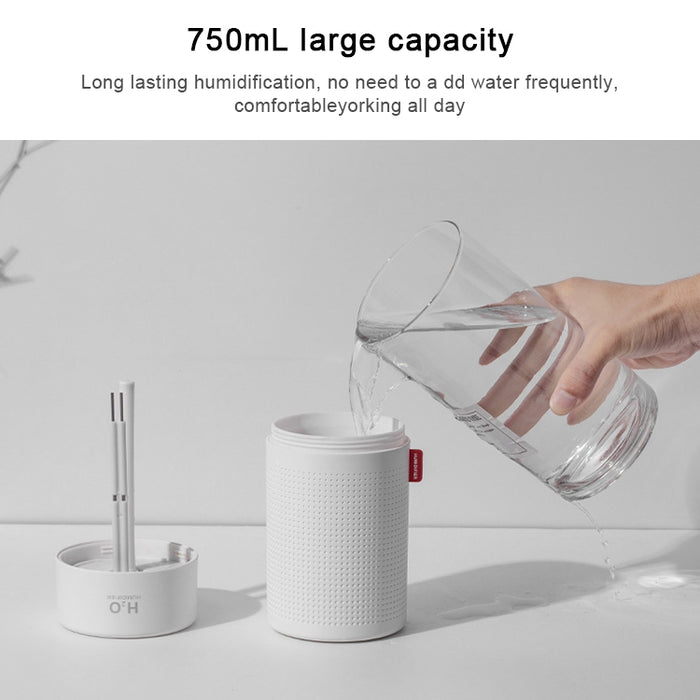 750ml Large Capacity Air Humidifier USB Rechargeable Wireless Ultrasonic Aroma Essential Oil Diffuser