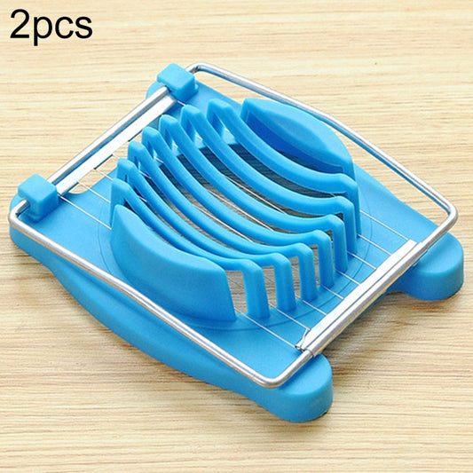 2 PCS Multifunctional Stainless Steel Egg Preserved Egg Slicer Fancy Splitter Kitchen Supplies Egg Cutting Tools