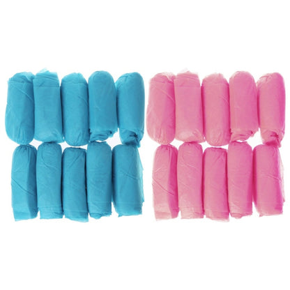 100 PCS Disposable Shoe Covers Indoor Cleaning Floor Non-Woven Fabric Overshoes, Non-Woven Fabric Overshoes
