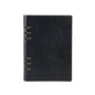 Business Notepad Loose Leaf Replaceable Inner Notebook Thickened Diary Book, A5 Black, A5 Red