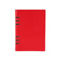 Business Notepad Loose Leaf Replaceable Inner Notebook Thickened Diary Book, A5 Black, A5 Red
