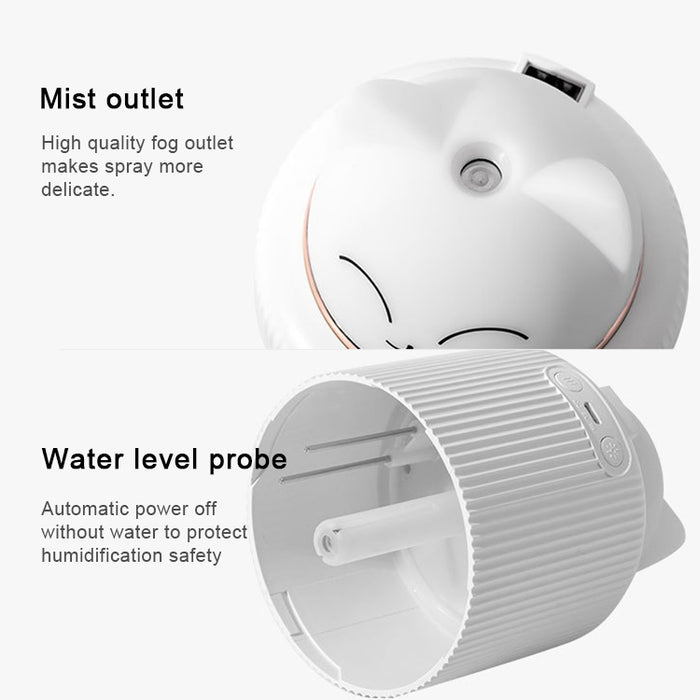 Light Pet Humidifier USB Night Light Home Bedside Lamp Sleep Mute Energy-saving Lamp