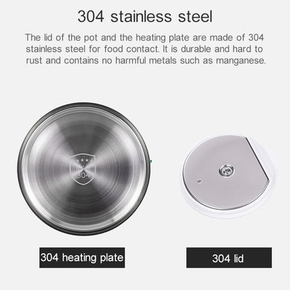 Portable Folding Silicone Intelligent Constant Temperature Travel Camping Electric Kettle, US Plug, EU Plug