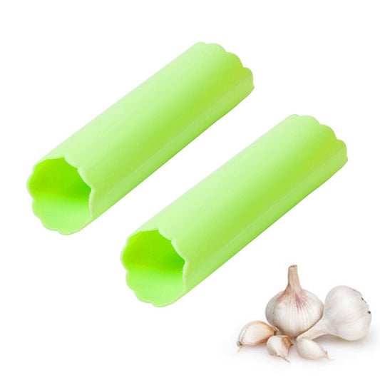 2 PCS Kitchen Peeling Garlic Press Garlic Peeler Does Not Hurt the Hand Silicone Garlic Peeler