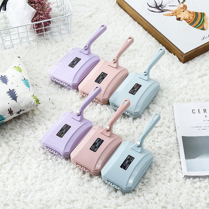 Handheld Carpet Sweeper Brush Sofa Bed Pet Hair Debris Crumb Dirt Fur Cleaner Roller Cleaning Tools, Random Color Delivery