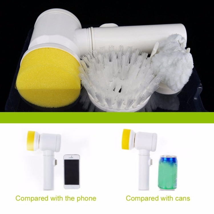 5 in 1 Multifunctional Electric Household Magic Brush ABS Nylon Kitchen Bathtub Cleaning Window Brush Cleaner