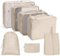 Travel Storage Bag Set Folding Storage Bag, 7 In 1, 8 In 1 Beam Mouth, 8 In 1 Cosmetic Bag