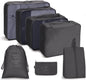 Travel Storage Bag Set Folding Storage Bag, 7 In 1, 8 In 1 Beam Mouth, 8 In 1 Cosmetic Bag
