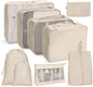 Travel Storage Bag Set Folding Storage Bag, 8 In 1 Toiletry Bag, 9 In 1 Cosmetic Bag, 9 In 1 Toiletry Bag