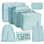 Travel Storage Bag Set Folding Storage Bag, 8 In 1 Toiletry Bag, 9 In 1 Cosmetic Bag, 9 In 1 Toiletry Bag
