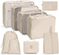 Travel Storage Bag Set Folding Storage Bag, 8 In 1 Toiletry Bag, 9 In 1 Cosmetic Bag, 9 In 1 Toiletry Bag
