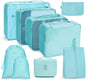 Travel Storage Bag Set Folding Storage Bag, 8 In 1 Toiletry Bag, 9 In 1 Cosmetic Bag, 9 In 1 Toiletry Bag