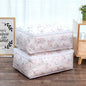 Foldable Storage Bag Clothes Blanket Quilt Transparent Printing Travel Luggage Storage Bag, 57x40x22cm
