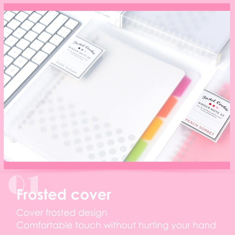 Loose-leaf Notebook Rainbow Cookie Daily Plan Personal Diary Notebook, A5