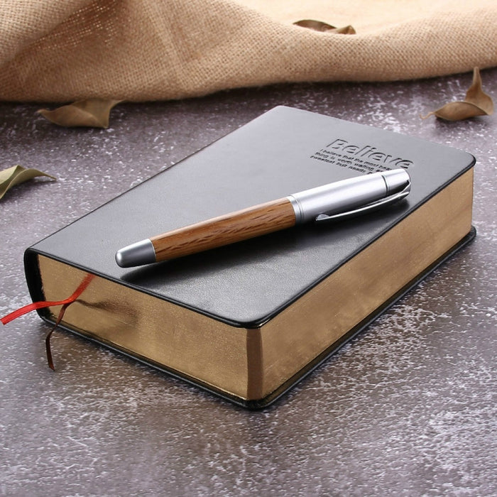 Ultra-Thick Retro Simple Lmitation Leather Thick Horizontal Blank Notebook, Specifications:Large Gold Rim Horizontal Line