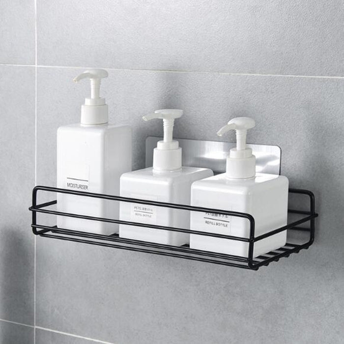 Wrought Iron Bathroom Shelf Wall Mounted Free Punch Toilet Rack