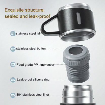 500ml 304 Stainless Steel Thermos Cup Portable Business Tea Cup,Spec:, Gift Box Set
