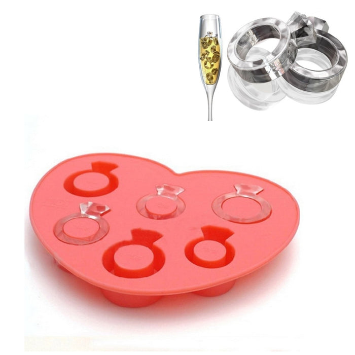 Silicone DIY Creative Ring Ice Mold Ice Box