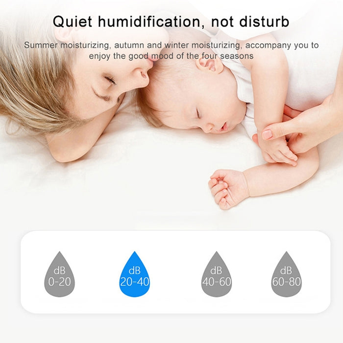 FUQINS Water Cup Mini Air Humidifier USB Colorful Night Light Car Home Silent Aromatherapy Diffuser