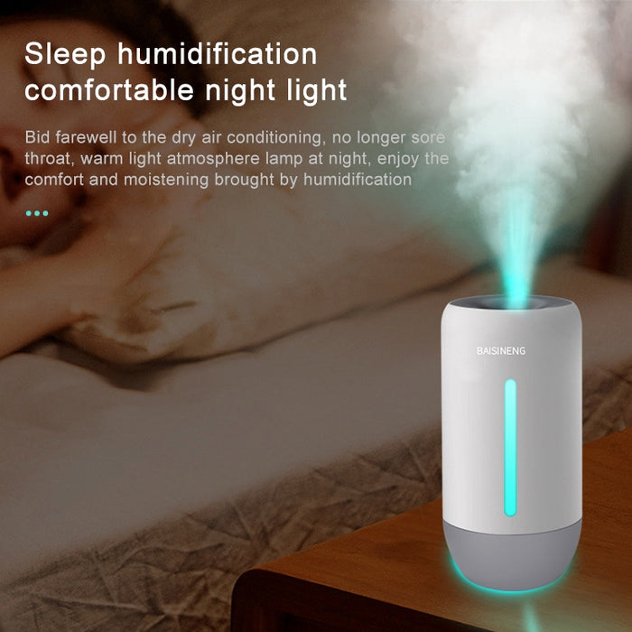 FUQINS Water Cup Mini Air Humidifier USB Colorful Night Light Car Home Silent Aromatherapy Diffuser