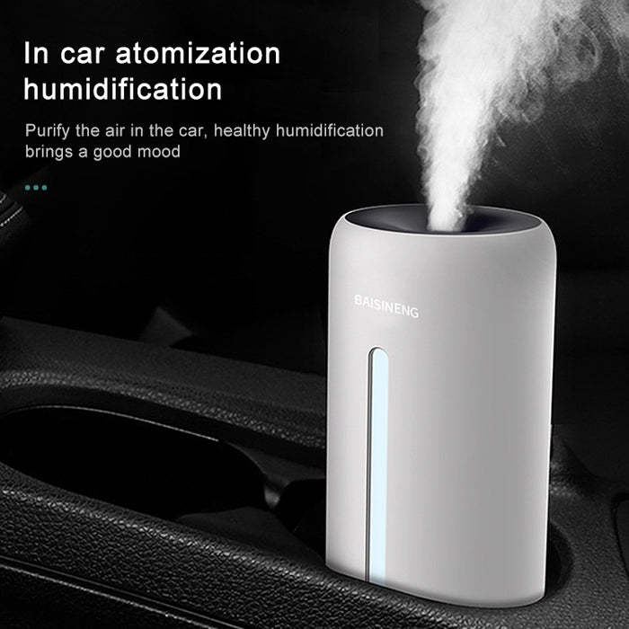 FUQINS Water Cup Mini Air Humidifier USB Colorful Night Light Car Home Silent Aromatherapy Diffuser