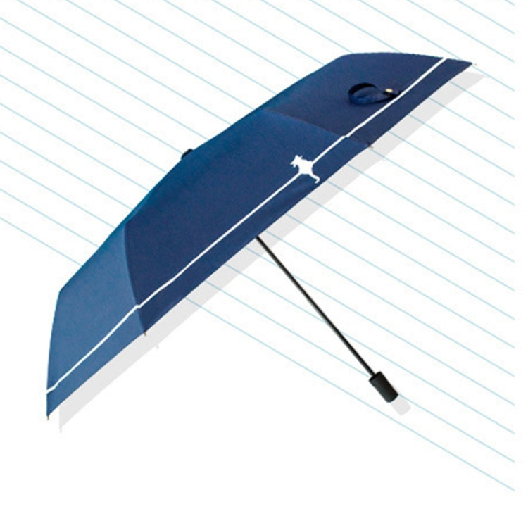 Small Fresh Forest Simple Sun and Rain Dual-use Sun Umbrella Sunscreen UV Protection Black Plastic Umbrella, Automatic