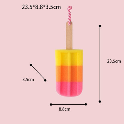 Creative Ice Cream Shape Kitchen Sponge Wipe Stick Ice Sponge Brush Kitchen Dishwashing Sponge Scouring Pad