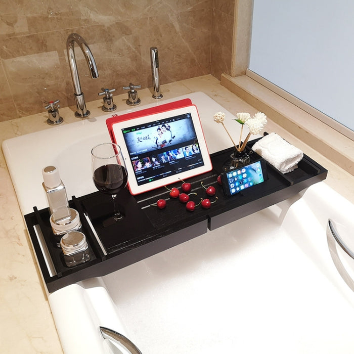 Bathroom Multifunctional Retractable Bathtub Shelf Rack