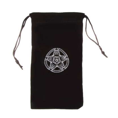 Velvet Pentagram Tarot Card Bag Home Mini Drawstring Package, Drawstring Package