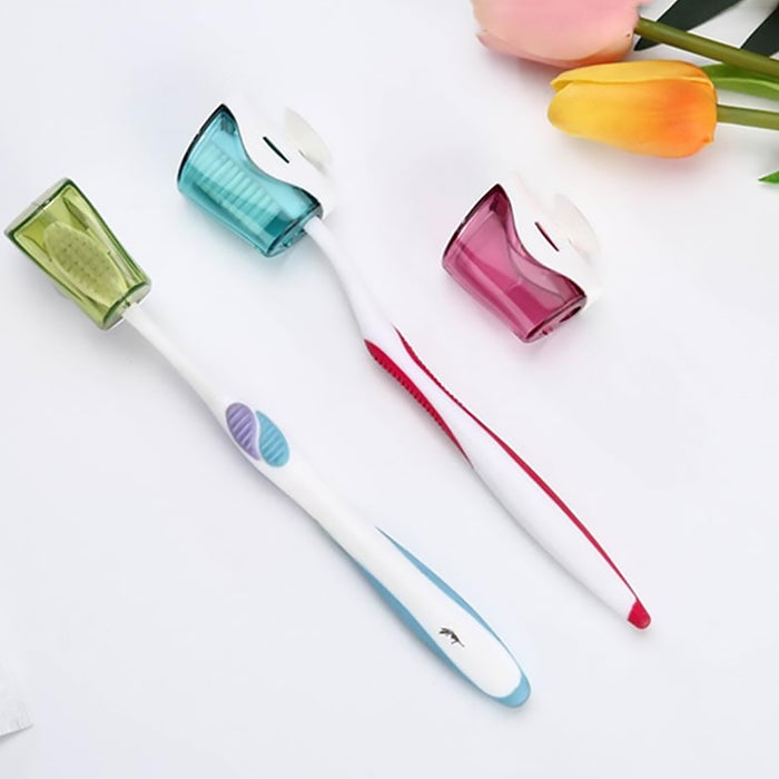 Creative Suction Cup Toothbrush Dust Cover