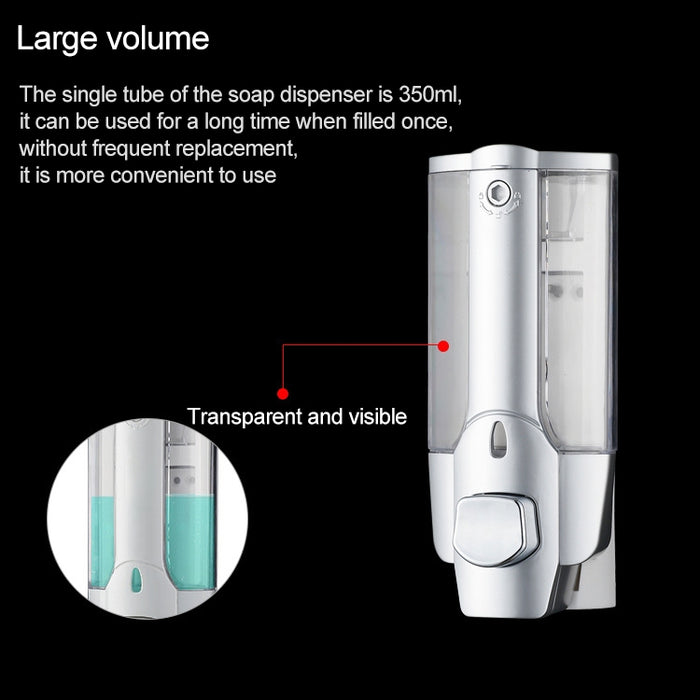 Wall-mounted Plastic Manual Single-head Soap Box Hotel Soap Dispenser