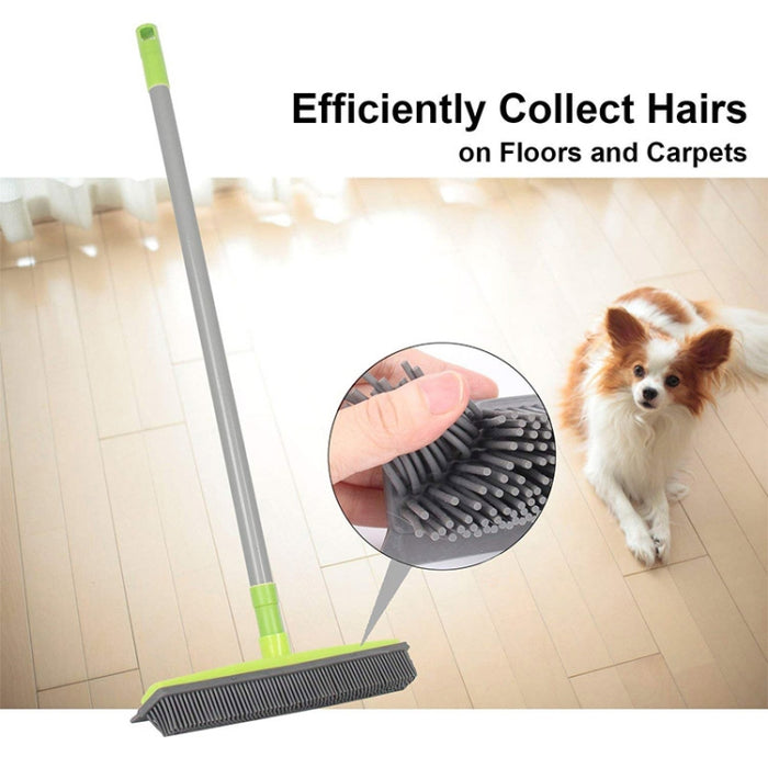 Pet Carpet Hair Removal Broom Scraping Dust-free Hand-washing Mop Rubber Floor Brush