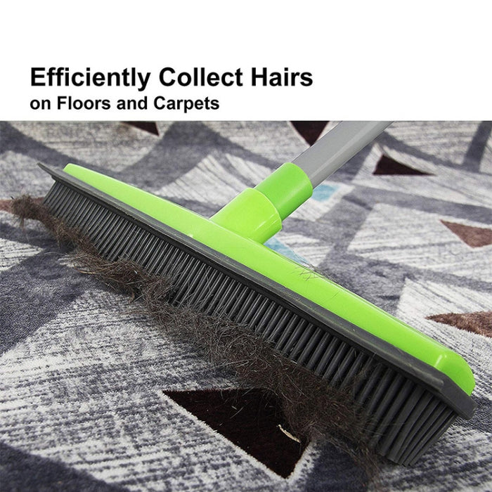 Pet Carpet Hair Removal Broom Scraping Dust-free Hand-washing Mop Rubber Floor Brush