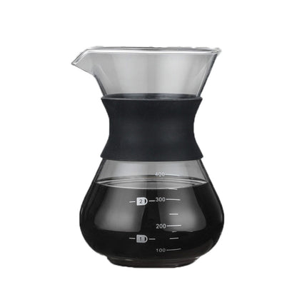 High Temperature Resistant Coffee Maker, 200ml With Strainer, 400ml With Strainer, 200ml Without Strainer, 400ml Without Strainer