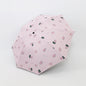 Small Fresh Sun Umbrella Female Sun Umbrella Student Vinyl Three-Fold Simple Dual-Use Sun Umbrella, Avocado Green, Avocado White, Avocado Pink, Strawberry White, Strawberry Pink, Peach White, Peach Pink