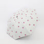 Small Fresh Sun Umbrella Female Sun Umbrella Student Vinyl Three-Fold Simple Dual-Use Sun Umbrella, Avocado Green, Avocado White, Avocado Pink, Strawberry White, Strawberry Pink, Peach White, Peach Pink
