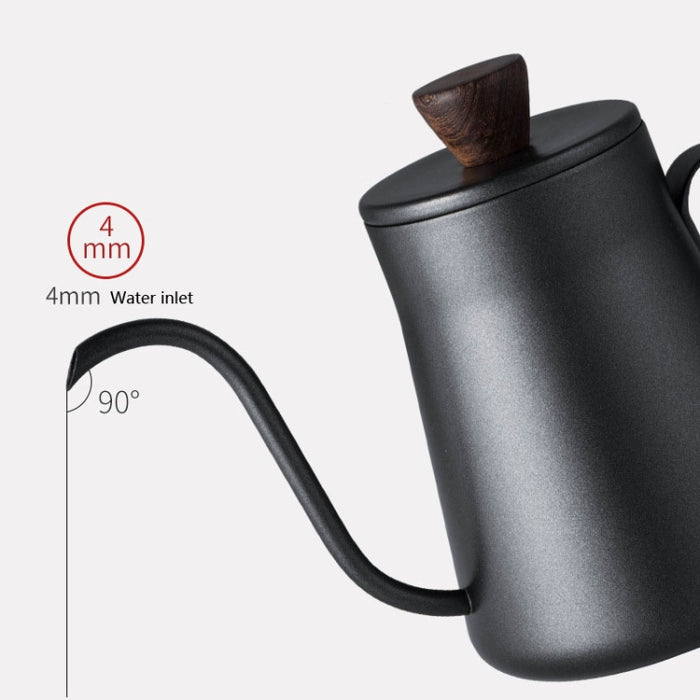 Stainless Steel Hand Punch Pot Hanging Ear Pot Coffee Pot Thickened Mini Pot Teflon Thin Mouth Pot