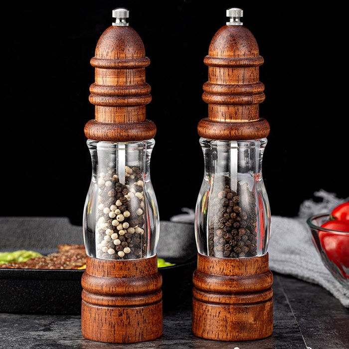 Wooden Lighthouse Shape Pepper Grinder Household Manual Sea Salt Grinding Tool