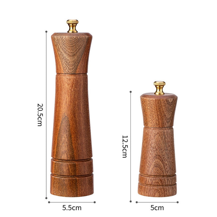 Wood Pepper Grinder Kitchen Household Manual Solid Pepper Powder Black Pepper Mill Grinder Bottle Seasoning Jar